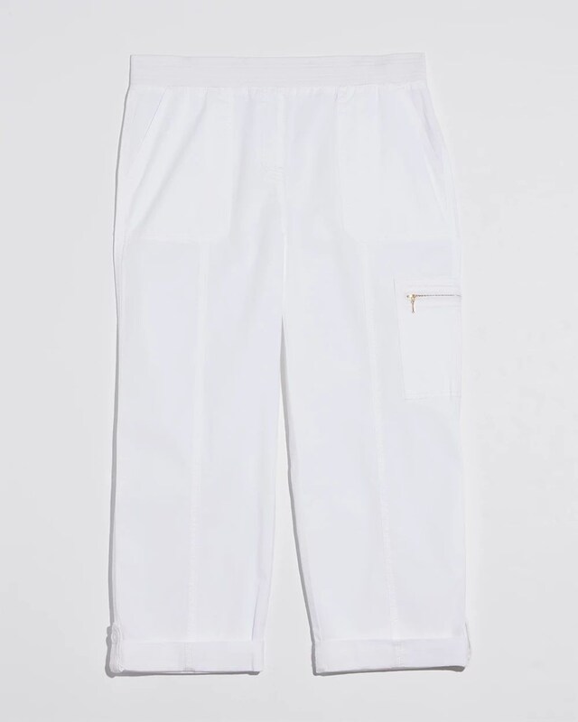 Poplin Cropped Pants - image 5